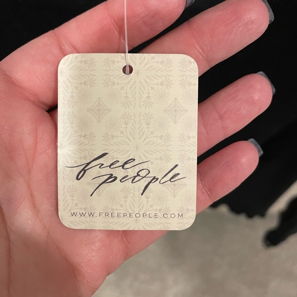 NEW! Free People Women’s Black Lace Detail Fitted Shirt | NWT - Picture 5 of 7